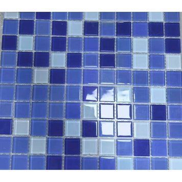 Мозаїка MOZAICO DE LUX V-MOS A027 LUCENT BLUE 30х30 см 598523 фото