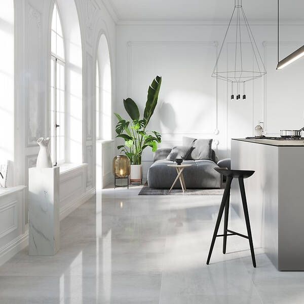 Керамограніт Opoczno Ua Grava White 59,8x59,8 см 429081 фото