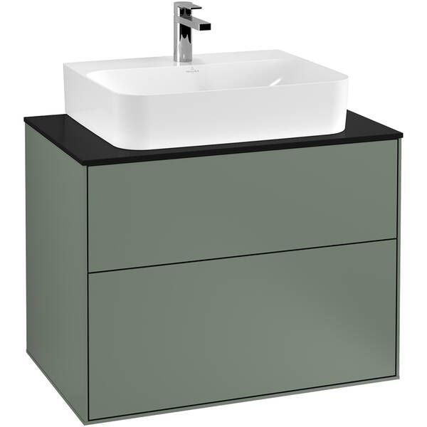 Тумба під раковину Villeroy&Boch Finion F09200GM підвісна, оливковий матовий 599163 фото