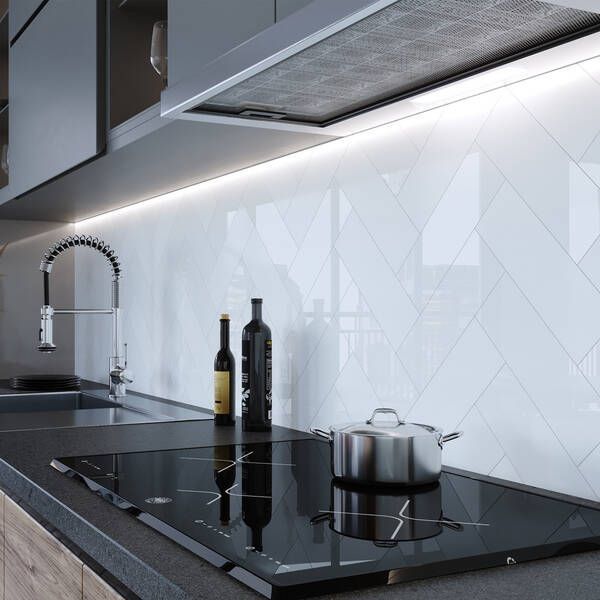 Плитка Golden Tile The Wall Plane Білий 6L0111 10x30 см 457642 фото