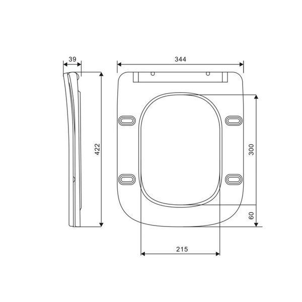 Сиденье для унитаза Qtap (Crow 490) с микролифтом Slim QT99SC6108W SD00052112 фото
