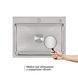 Мийка для кухні інтегрована Lidz Handmade H5845 (LDH5845BRU35384) Brushed Steel 3,0/1,0 мм SD00041488 фото 3