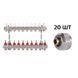 Комплект: Thermo Alliance Standart Коллектор латунный с расходомерами 1"х10 SD235W10 + SD Евроконус 3/4''х16&times;2 SD346 SD00055015 фото 1