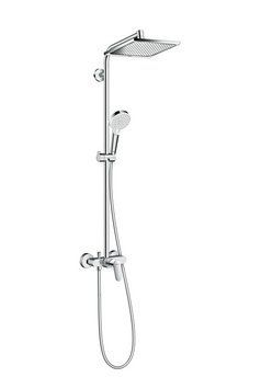 Crometta E 240 1jet Showerpipe Душова система з одноважiльнийним змішувачем, хром 55014 фото