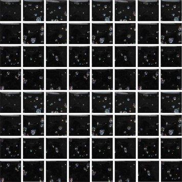Мозаїка Mozaico De Lux T-Mos BG702-B (BG02) (L)Sparcle Black 30х30 см 104239 фото