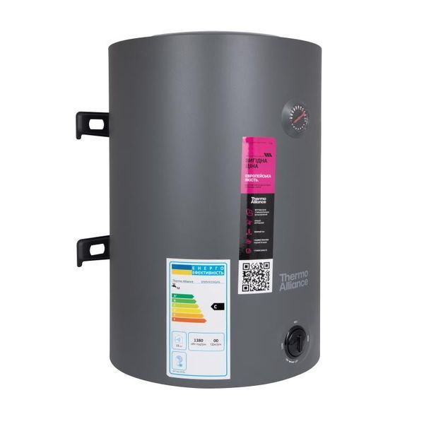 Водонагрівач електричний 50 л Grey універсальний, мокрий ТЕН 1,5 кВт D50VH15Q2G Thermo Alliance SD00055133 фото