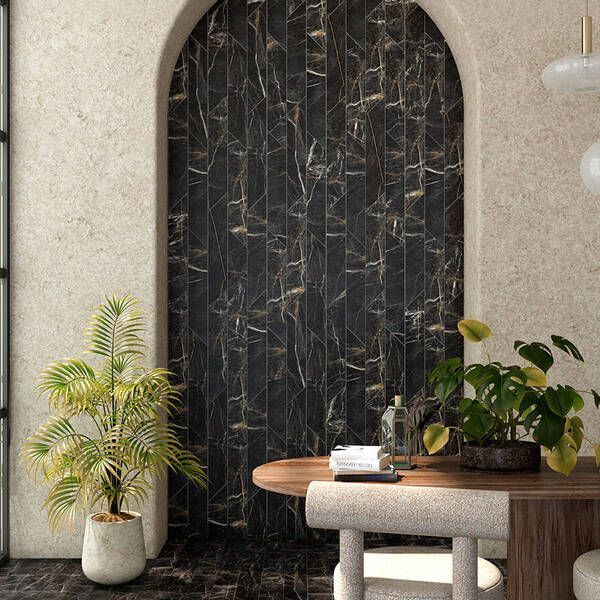 Керамограніт Almera Ceramica (Spain) Marquina Gold Chv 8x40 см 508103 фото