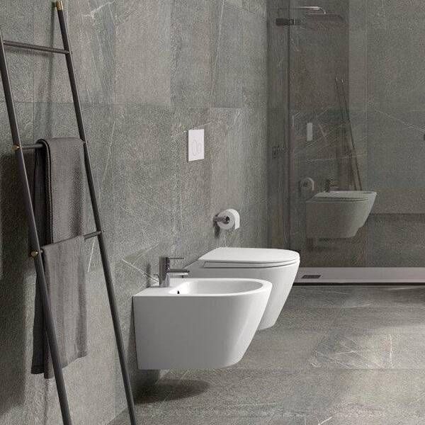Унітаз підвісний RAK Ceramics Resort RST23AWHA, RESC0004 безобідковий з сидінням Soft Close 560337 фото