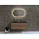 Зеркало Luxury Wood Freedom Slim с подсветкой LED, дуб натуральный, сенсорная кнопка-димер, 550х850 мм 551596 фото 4