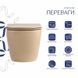 Унитаз подвесной Qtap Robin Ultra Quiet 520&times;365&times;340&nbsp;мм, Beige, с сиденьем Slim Duroplast / Soft-close / Quick Release QTROB26SB48997 SD00055121 фото 3