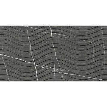 Керамограніт ITT Ceramic Kairos Graphite Decor Matt Rect. 59,5х119,2 см 520449 фото