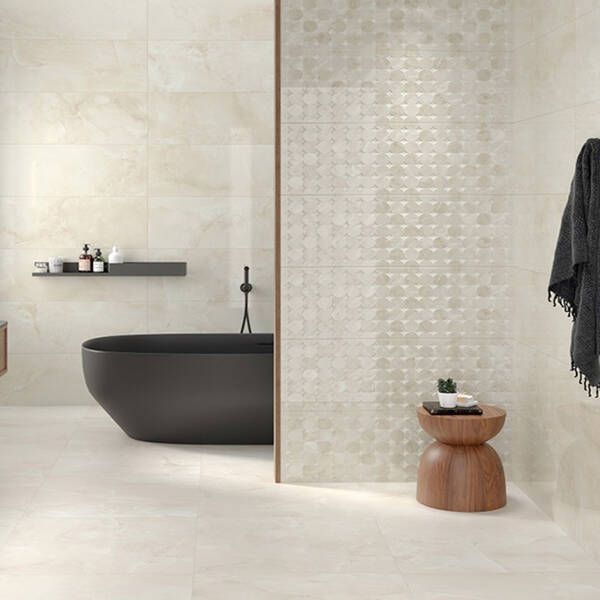 Плитка Alaplana Bibury P.B. Bibury Beige Brillo Rect 33,3x90 см 485020 фото