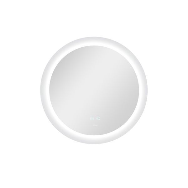 Дзеркало Qtap Taurus R600 з LED-підсвічуванням Touch, з антизапотіванням, з димером, рег. темп. кольору (3000-6500K) QT2478R607 SD00052314 фото
