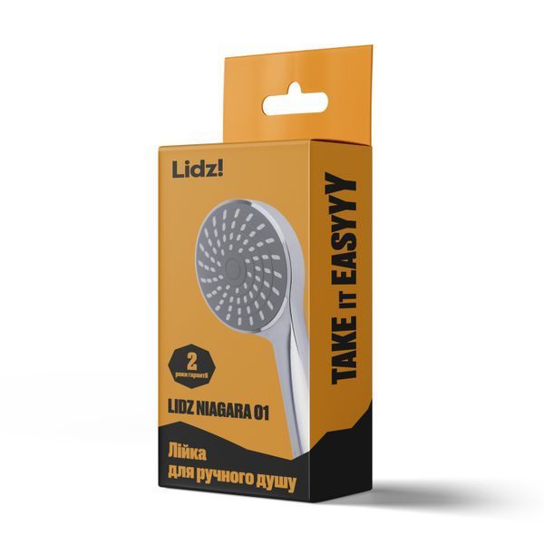 Лейка для ручного душа Lidz Niagara 01 98 мм округлая LDNIA01CRM22034 Chrome SD00028131 фото