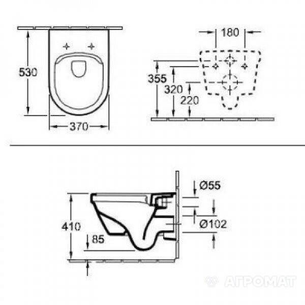 Унитаз подвесной Villeroy&Boch Omnia Architectura 5684R001 безободковый 306136 фото