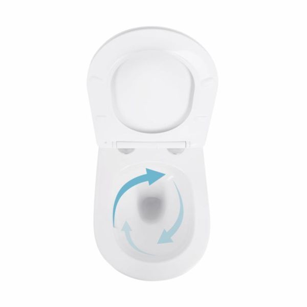 Унитаз подвесной Qtap Swan безободковый с сиденьем Soft-close QT16335180W SD00053469 фото