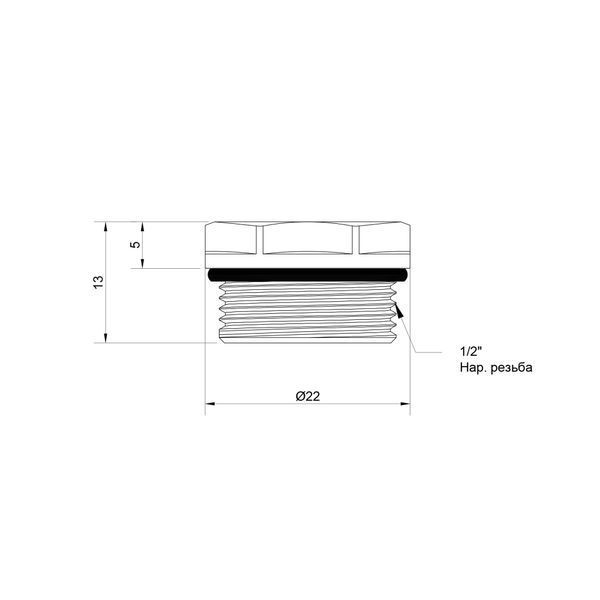 Кран Маєвського Thermo Alliance Standart 1/2" SD212W15 SD00021204 фото