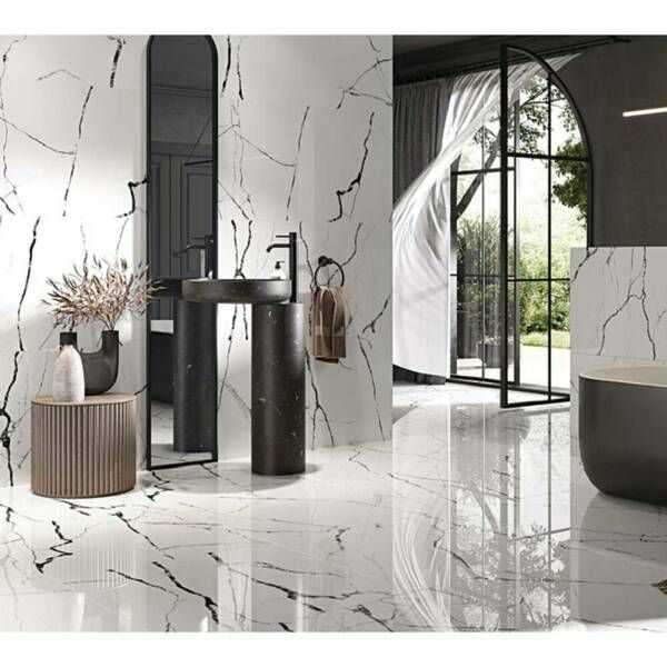 Керамогранит Opoczno Pl+ Eternal White Polished Rect 59,8х119,8 см 570725 фото