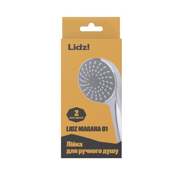 Лейка для ручного душа Lidz Niagara 01 98 мм округлая LDNIA01CRM22034 Chrome SD00028131 фото