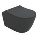 CANTE Rimless унітаз підвісний 51*35,5*33 см, сидіння Duroplast Slim slow-closing, de la antracita 82733 фото 1