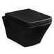 TEO black унитаз 53*35,5*40см подвесной в комплекте с сиденьем slow-closing 62058 фото 1