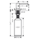 HANSGROHE A41 диспенсер для мила, хром 73223 фото 2