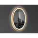 Зеркало Luxury Wood Perfection Slim с подсветкой LED, дуб натуральный, сенсорная кнопка-димер, 650х650мм 551595 фото 3