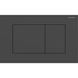 SIGMA40 SQUARE смывающая клавиша для двойного смыва, черный матовый, легко чистится 100335 фото 1