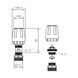 Кран термостатичний Thermo Alliance Standart 1/2"х3/4" з ручкою для колектора SFE009 SD00021202 фото 2