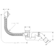 Flexaplus - злив/перелив для нестандартних ванн HANSGROHE 58141180 13525 фото 2