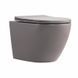 Унитаз подвесной Qtap Robin Ultra Quiet 520&times;365&times;340&nbsp;мм, Stone grey, с сиденьем Slim Duroplast / Soft-close / Quick Release QTROB26SG48996 SD00055120 фото 1