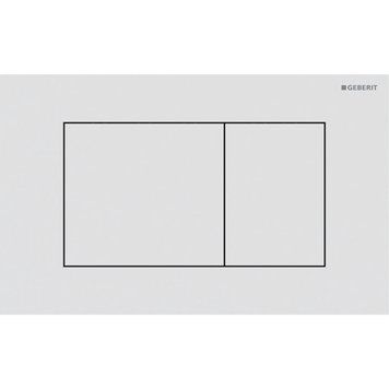 SIGMA40 SQUARE смывающая клавиша для двойного смыва, белый матовый, легко чистится 100337 фото