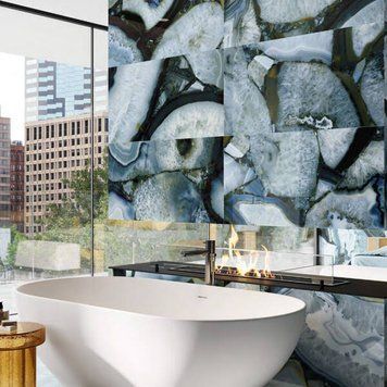 Керамограніт Emil Ceramica Agate Azure Full Lappato 60х120 см 539308 фото