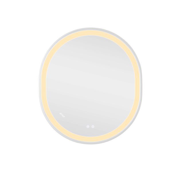 Дзеркало Qtap Gemini 800х700 з LED-підсвічуванням Touch, з антизапотіванням, з димером, рег. темп. кольору (3000-6500K) QT2578R8071W SD00052318 фото