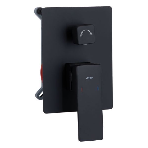 Душевая система для душа Qtap Gemini скрытого монтажа на два потребителя QTGEM113BLM45697 Black Matt SD00051821 фото