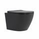 Унитаз подвесной Qtap Robin Ultra Quiet 520&times;365&times;340&nbsp;мм, Anthracite, с сиденьем Slim Duroplast / Soft-close / Quick Release QTROB26AN48995 SD00055119 фото 1