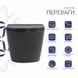 Унитаз подвесной Qtap Robin Ultra Quiet 520&times;365&times;340&nbsp;мм, Anthracite, с сиденьем Slim Duroplast / Soft-close / Quick Release QTROB26AN48995 SD00055119 фото 3
