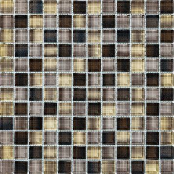 CL-MOS AYFG003 MIX BLACK+GOLD GLASS MOSAIC (1 сорт) 409053 фото