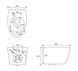 SAFIR Rimless подвесной унитаз 52*36*35см, сидение Duroplast Slim slow-closing 84068 фото 2