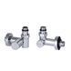 Комплект кранів SD Forte 1/2" НР для рушникосушарки кутовий SF395W15HE SD00046629 фото 1