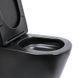Унітаз підлоговий Qtap Scorpio Ultra Quiet безобідковий з сидінням Soft-close MATT BLACK QT14226088AMB SD00052562 фото 3