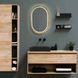 Дзеркало Luxury Wood Freedom Slim з LED підсвіткою, дуб натуральний, сенсорна кнопка-димер, 500х800 мм 551598 фото 1