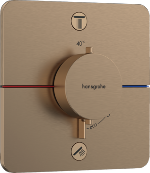 SHOWER SELECT COMFORT Q термостат для 2х споживачів, ПМ, колір шліфована бронза 94929 фото
