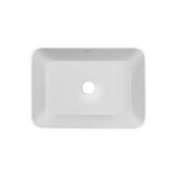 Раковина накладная Qtap Virgo N прямоугольная без донного клапана WHITE QT18116308W SD00052613 фото