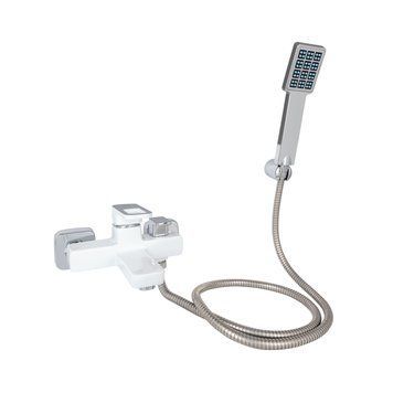 Смеситель для ванны Lidz Wawel 006 (c душевым гарнитуром) (k35) LDWAW006WHI45398 White SD00051522 фото