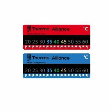 Комплект наклеек с термометром Standart для коллектора (красная+синяя) TAS342RB Thermo Alliance SD00054803 фото