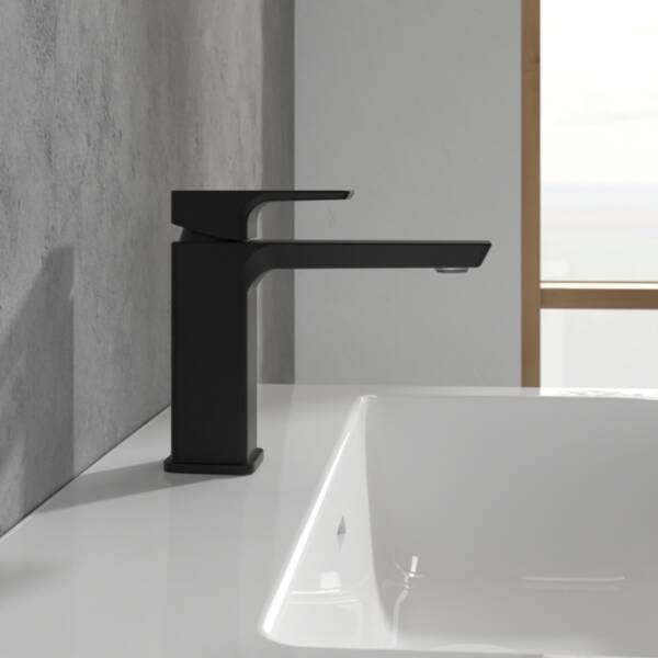 Змішувач для раковини Villeroy&Boch Subway 3.0 TVW112003000K5 чорний матовий 577891 фото