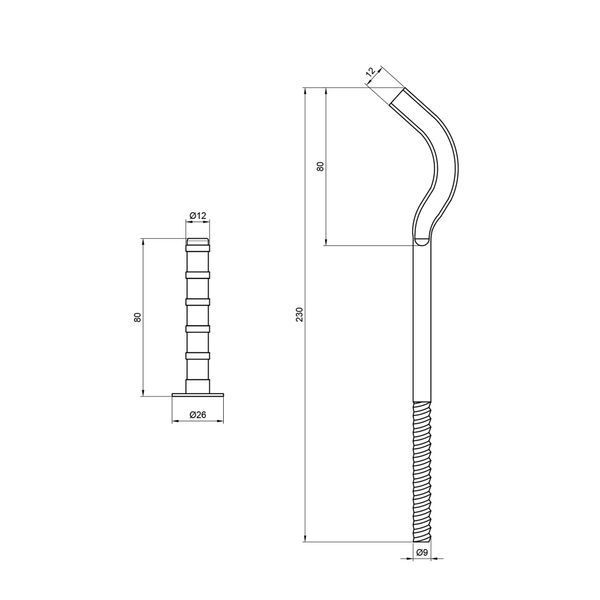 Крепеж Thermo Alliance Standart на алюминиевый радиатор 9х230 мм SD112230 SD00005811 фото