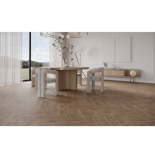 Керамограніт Cersanit Brantwood Brown** 18,5x59,8 см 571197 фото