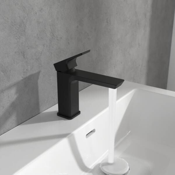 Змішувач для раковини Villeroy&Boch Subway 3.0 TVW112003000K5 чорний матовий 577891 фото
